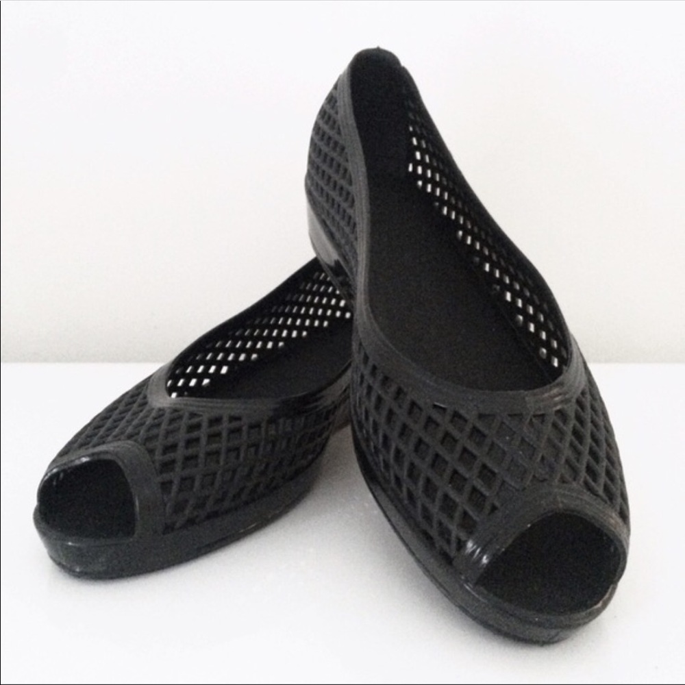 Marc by Marc Jacobs Black Jelly Flats
